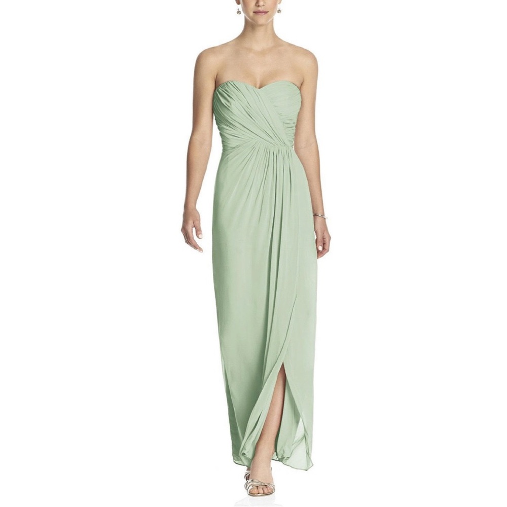 strapless full-length dress